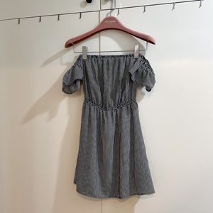 Urban Outfitters Kimchi Blue Ruffle Striped Mini Dress